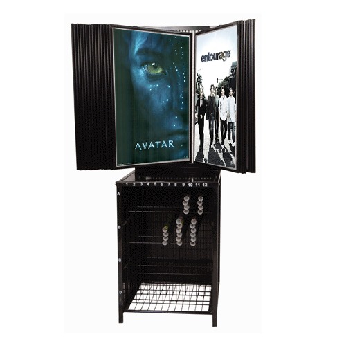Flip Style Poster Displays with Storage Bin