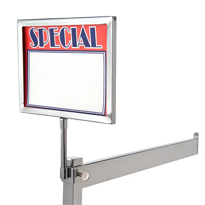 Retail Metal Sign Holders and Clamps