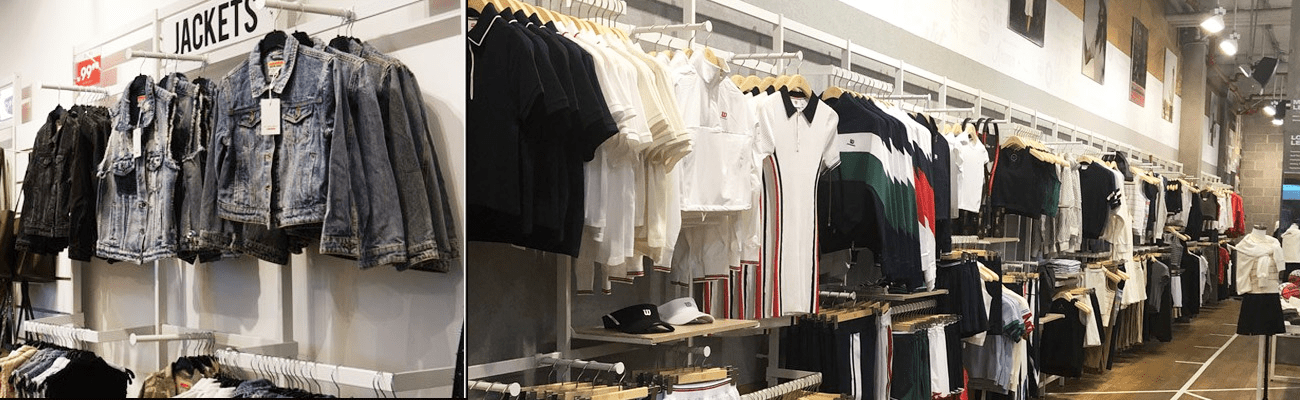 Vertik Wall-Mounted Clothing Fixtures Vertik Wall-Mounted Clothing Fixtures