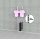 SlatStrip Vertical Wall Mounted Retail Clothing Display Kit with 48″ Hanging Rail & 2 Faceouts
