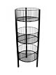 3-Tier Round Wire Bin Display comes in a black finish and  is 45