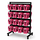 Vertik 26″ Retail Stand with 24 Hooks and 8 Hangrails | Chic Black.  Setting Dimensions: 26