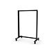 Vertik 38″ Floor Stand Base Unit in Chic Black.  Setting Dimensions: 38