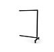 38″ Floor Vertik Stand Extension Unit in Chic Black.  Setting Dimensions: 38