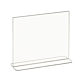 Acrylic Bottom Load Sign Holders for Countertops are Impact-resistant and Primarily used on countertops, shelves or tables. Dimensions: 7