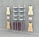 SlatStrip Retail Clothing Display Kit for 4 Glass Shelves with 6 Faceouts and Hanging Rail