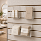 Acrylic Modular Bins for Slatwall are Impact Resistant.  Dimensions: Small: 6