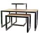 Alta tables are designed to nest together and are the ideal way to present merchandise in stores. Features 2
