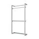Alta Wall Unit with Two Hangrails Retail Display Kit includes: 2- 48
