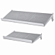 Adjustable Perforated Metal Shelf for Modular Display Systems