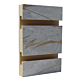 Calypso Gold Melamine Slatwall Panel
