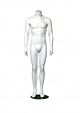 Eric Headless Male Mannequin  with hands to the side pose comes with base with calf support rod. Dimensions: Height: 5' 8