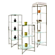 Available in multiple sizes, the Folding Glass Towers folds easy for set up or storage. Includes tempered glass shelves, clips hold  that hold 3/16