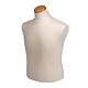 Male Coat Form with Neckblock.  Includes a neck block in natural finish. Form has two 7/8