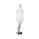 Female Mannequin featuring arms by side pose.  Mannequin Dimensions: Height: 5' 9
