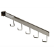 Chrome Rectangular Tubing 7 Cube Waterfall. Designed to work with all Slatwall, Gridwall, Slatstrips, Steel Outrigger and Wall Standard systems. Fits 1/2