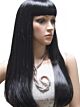 Style 1: Black Straight, Female Synthetic Fiber Wig 