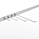 Rectangular Tubing Hooks are designed to work with all Slatwall, Gridwall, Slatstrips, Steel Outrigger and Wall Standard systems. Fits 1/2