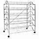 poster display, flip style poster display, poster display with rolled poster storage