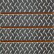 Black Chrome Diamond Plate Slatwall Panel 
