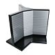 3-Sided Steel Slatwall Display