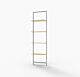 Vertik Wall Mounted Retail Display Shelf Unit, For 4 Shelves, 10″-12″D | Pure White, 1-Section.  Setting: 26