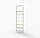 Vertik Wall Mounted Retail Display Shelf Unit, For 6 Shelves, 10″-12″D | Pure White, 1-Section.  Setting: 26