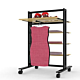 26″ Retail Clothing and Shelving Vertik Stand for 5 Shelves w/1 Faceout | 1-Section, Chic Black. Setting Dimensions: 26