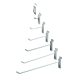 White Heavy Duty Slatwall Hooks 