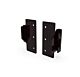 Vertik Wood Panel Adapter in Chic Black.  Maximum Panel Width: 23 3/4
